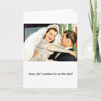 Retro Couple - First Date?  Card by AsTimeGoesBy at Zazzle