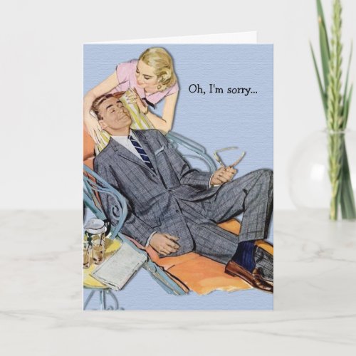 Retro Couple _ Only When You Need Something Card