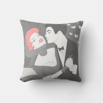 Retro Couple Pillow by ImGEEE at Zazzle