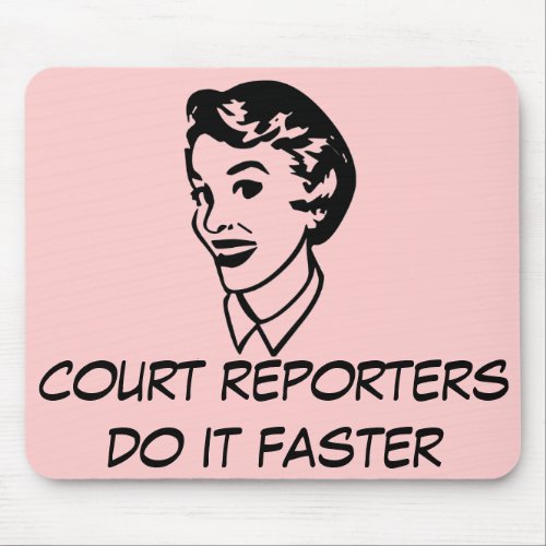 Retro Court Reporting Mousepad