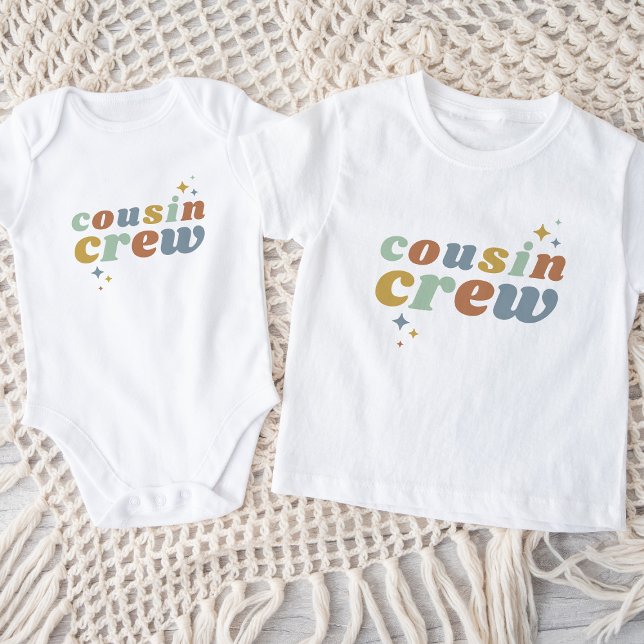 Retro Cousin Crew | Matching Kids Baby Bodysuit (Creator Uploaded)