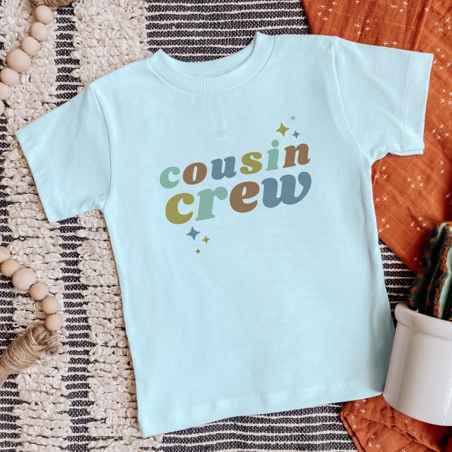 Retro Cousin Crew | Matching Kids Toddler T-shirt (Creator Uploaded)