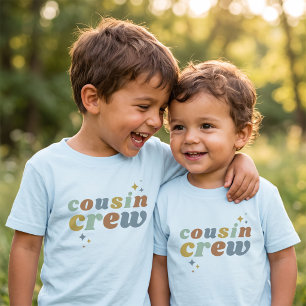 Retro Cousin Crew Matching Kids Toddler T-shirt