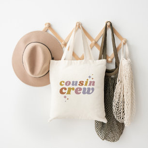 Retro Cousin Crew   Matching Kids Tote Bag