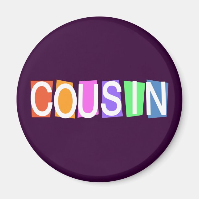 Retro Cousin Magnet (Front)