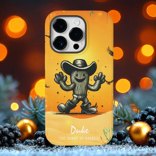 Retro Cowboy Cactus Cartoon Case-Mate iPhone 14 Pro Case
