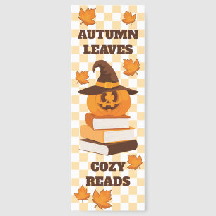 Retro Cozy Fall Cute Orange Halloween Book Lover Bookmarks