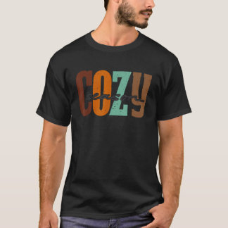 Retro Cozy Season Fall Autumn Vibes Pumpkin Spice  T-Shirt