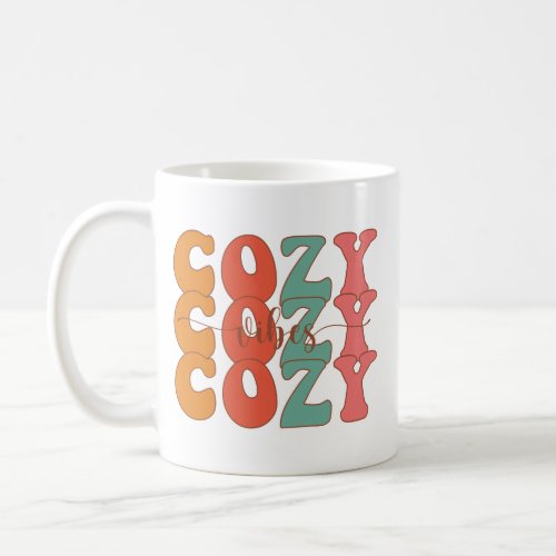 Retro Cozy Vibes Fall Coffee Mug