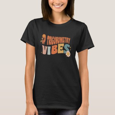 Retro Cp Trigonometry Vibes Teacher Women Kids T-Shirt