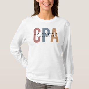 Retro CPA Certified Public Accountant T-Shirt