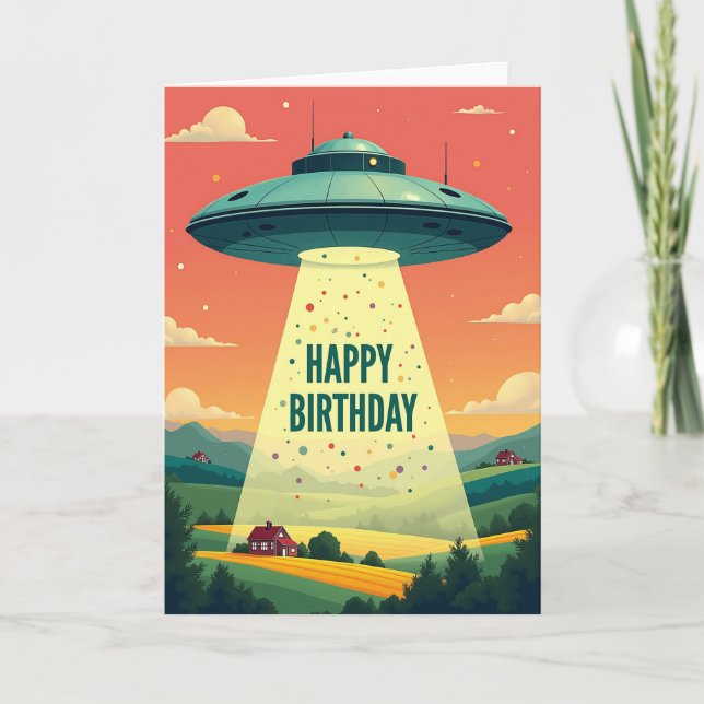 Retro Craft Birthday Card (Front)