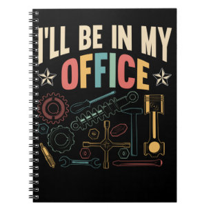 Retro Craftsman Office Workshop Funny Car Mechanic Notebook