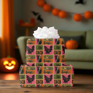 Retro Creeps Wrapping Paper