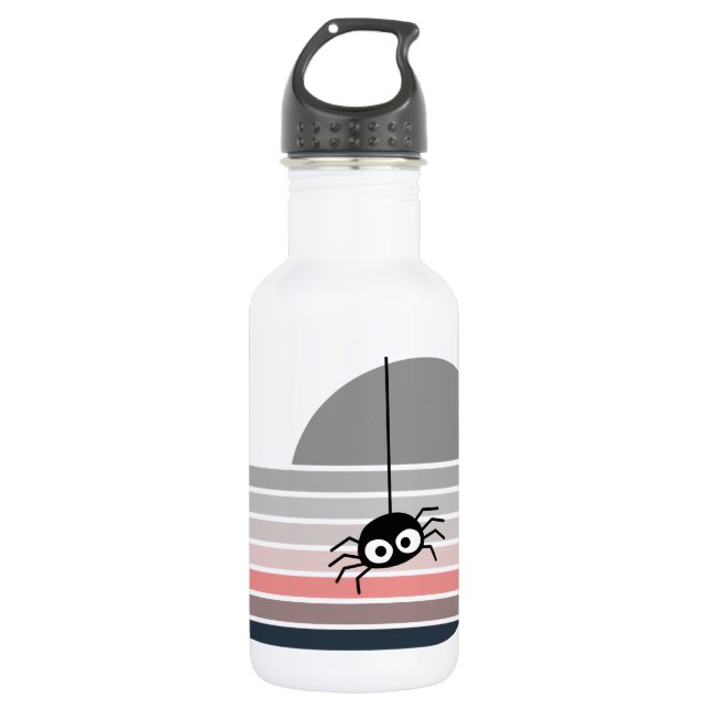 Retro Creepy Stainless Steel Water Bottle (Front)