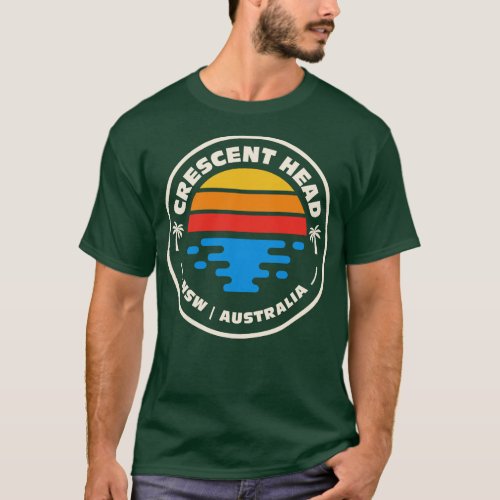 Retro Crescent Head New South Wales NSW Australia  T_Shirt