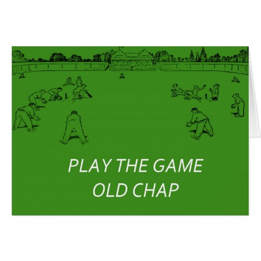 Retro Cricket Card (Front Horizontal)