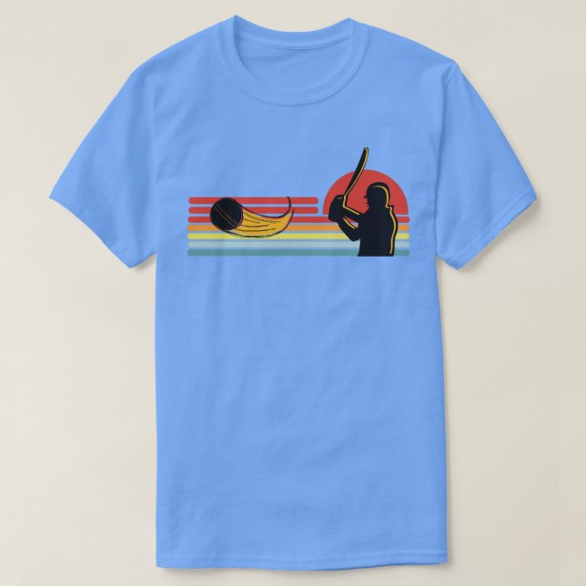 Retro Cricket Player1  T-Shirt (Design Front)