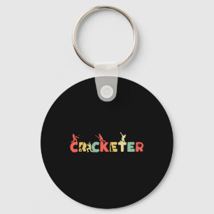 Retro Cricket - Tsman Player Club Umpire Vintage B Keychain