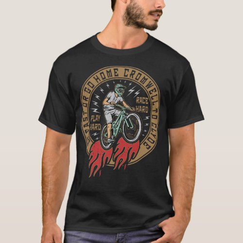 Retro Cromwell To Clyde Bike Trail T_Shirt