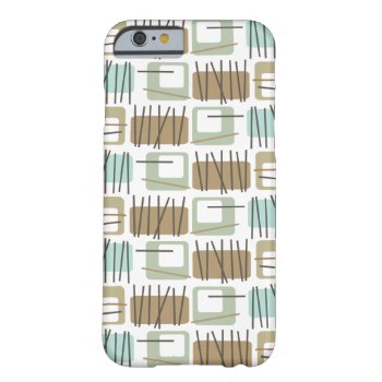 Retro Crosshatch Patterned Id™ Iphone 6 Case by koncepts at Zazzle