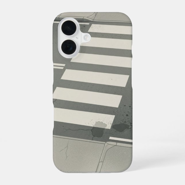 Retro Crosswalk Lines iPhone Case (Back)