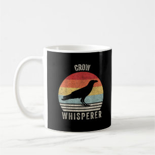 Retro Crow Whisperer Funny Birds Lover Crow Vintag Coffee Mug