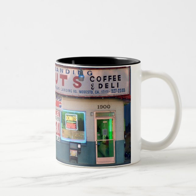 Retro "Crows Landing Donuts" Coffee Mug (Right)