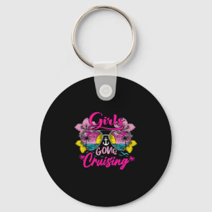 Retro Cruise Girls Gone Cruising Vacation Trip Fun Keychain