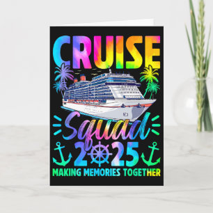 Retro Cruise Squad 2025 Making Memories Together T Card