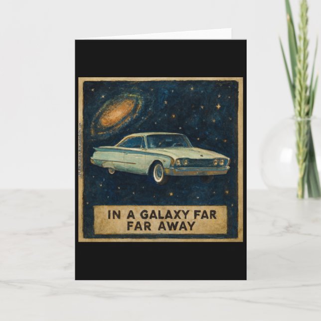 Retro Cruiser in Deep Space  Card (Front)