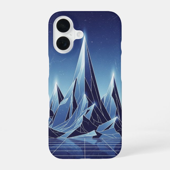 Retro Crystal Peaks iPhone Case (Back)