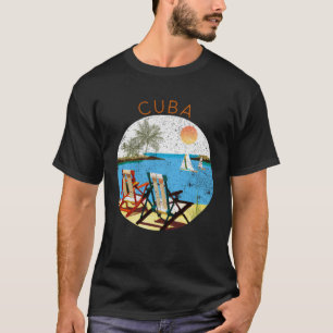 Retro Cuba Souvenir Vintage Beach Vacation T-Shirt
