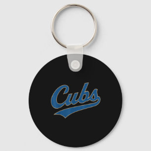 Retro Cubs Nickname Vintage For Women Men Boy Kids Keychain