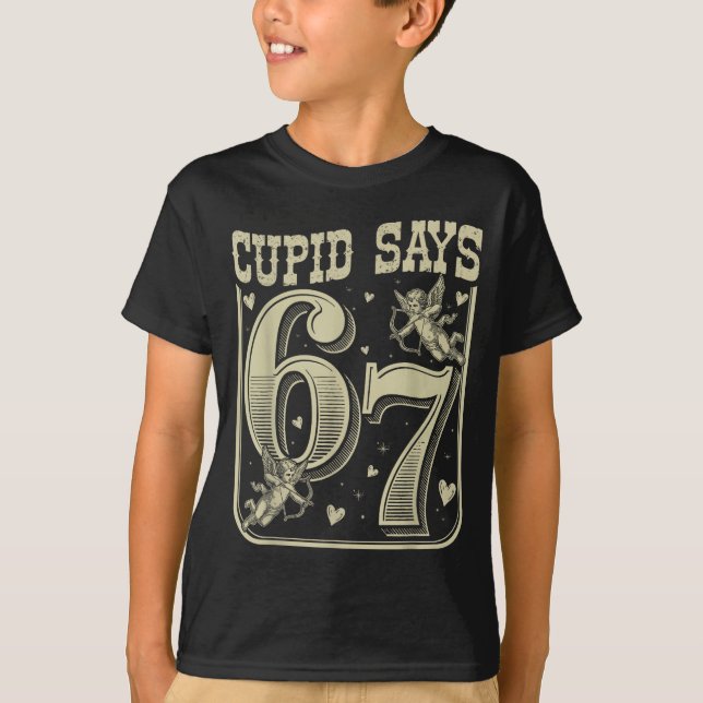 Retro Cud Says 67 Funny 67 Valentine Couple Matchi T-Shirt (Front)