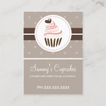 retro Cupcake Bakery business cards
