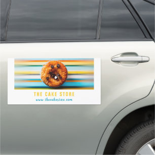 Retro Cupcake, Cake Maker, Cake Store Car Magnet