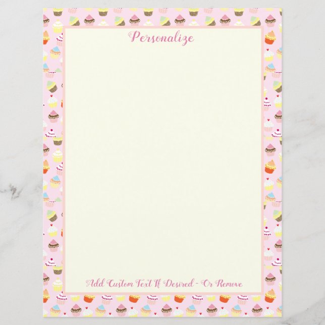 Retro Cupcakes Bakery Dessert Personalize (Front)