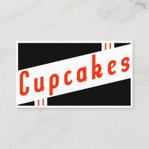 retro cupcakes customer loyalty card