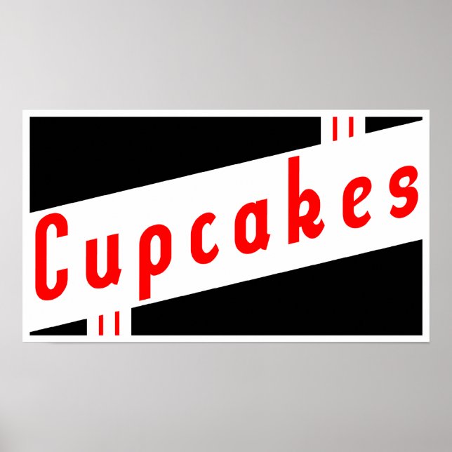 retro cupcakes poster (Front)