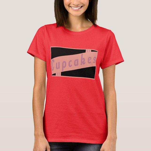retro cupcakes T-Shirt (Front)