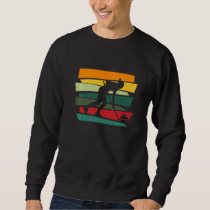 Retro Curling Curling Player  2 Sweatshirt