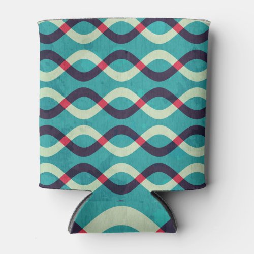 Retro Curves Grunge Pattern Effect Can Cooler