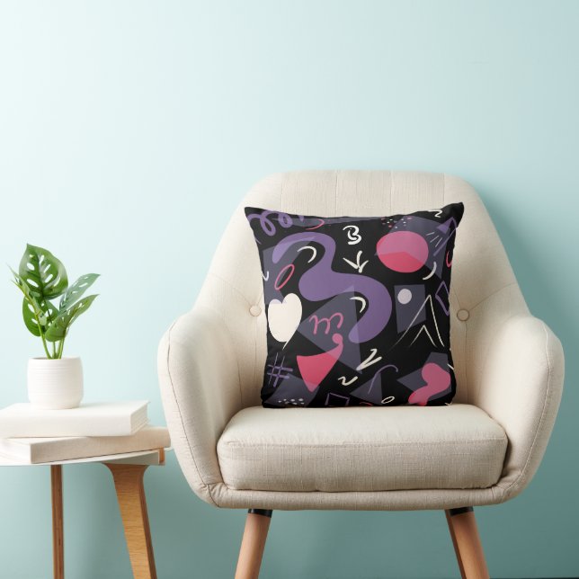 Retro cushion bright colors (Chair)