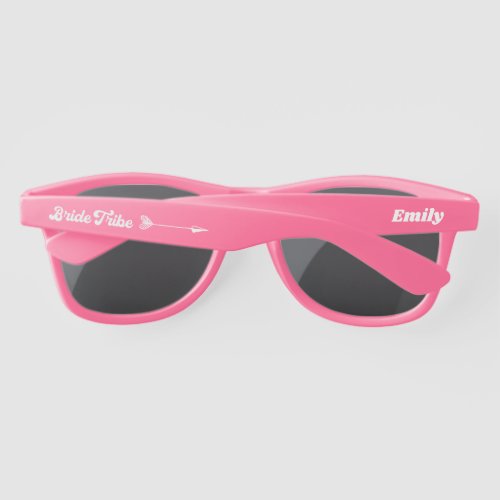 Retro Custom Bachelorette Bride Tribe Sunglasses