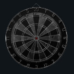 Retro Custom Black Biker Leather Dart Board<br><div class="desc">This is an awesome abstract art gift featuring a leather texture that looks awesome. This makes the perfect gift for any occasion. 
 Add your own wording,  name,  favorite saying,  favorite quotes,  etc. to personalize this even more by clicking on the blue CUSTOMIZE IT button.</div>