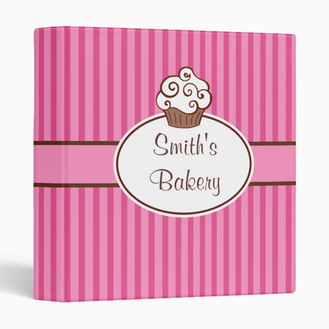 Retro Custom Cupcake Binder (Front/Spine)