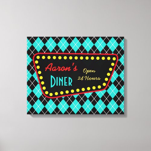 Retro Custom Diner Sign Art