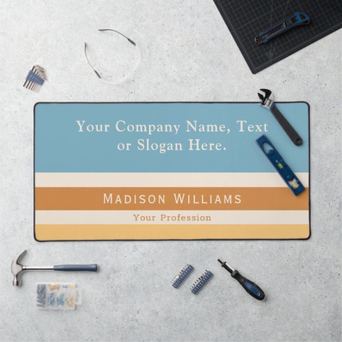 Retro Custom Name Text Slogan Office or Personal  Desk Mat