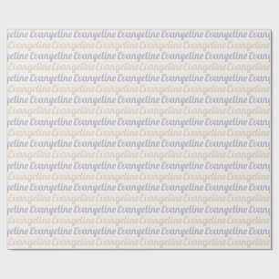 Retro Custom Name Wrapping Paper